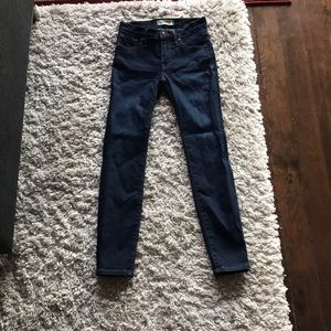 madewell 9” Tencel skinny in larkspur wash